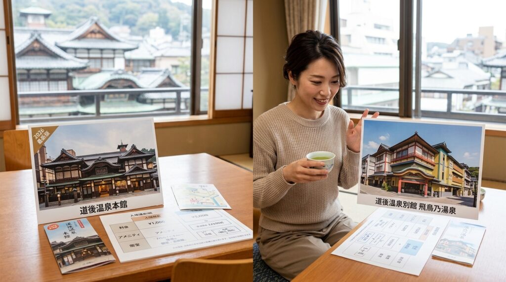 道後温泉の本館と別館の違いは？どっちを選ぶべきか特徴を比較