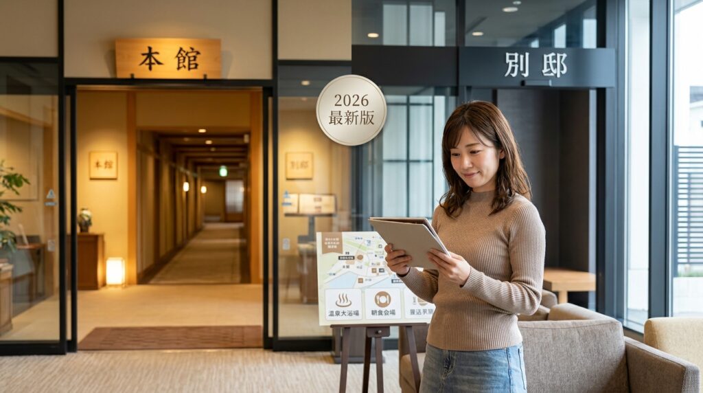 パコ函館の本館と別邸の違いは？どっちを選ぶべきか客室や朝食で比較