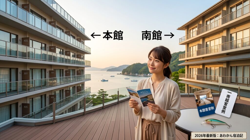 あわかんの本館と南館の違いは？客室や料金でどっちを選ぶべきか比較
