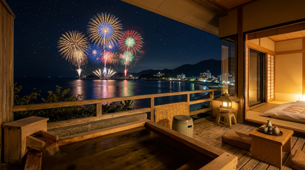 南紀白浜温泉 2026年メッセージ花火 ホテル
