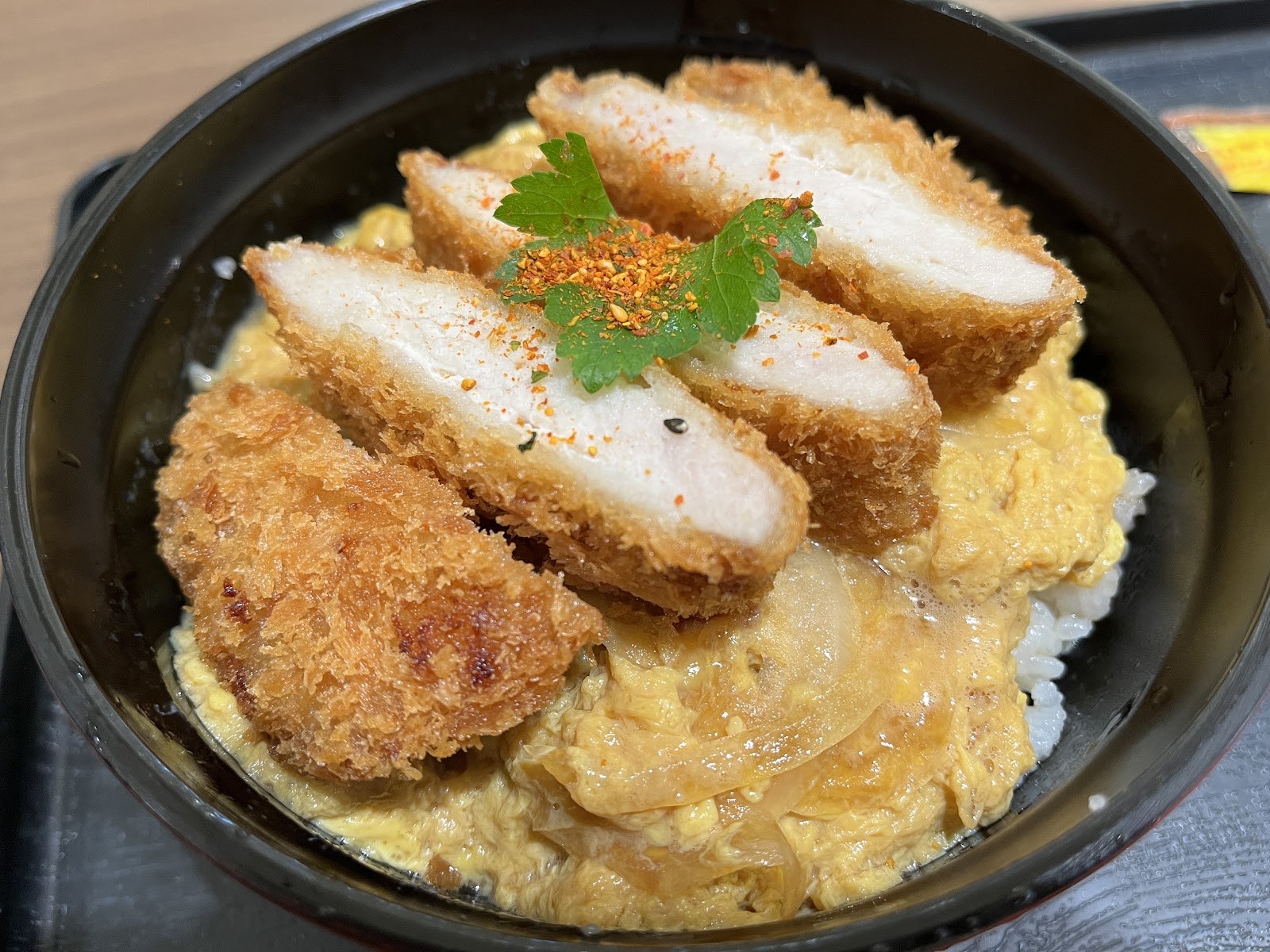 帰り道に食べたカツ丼