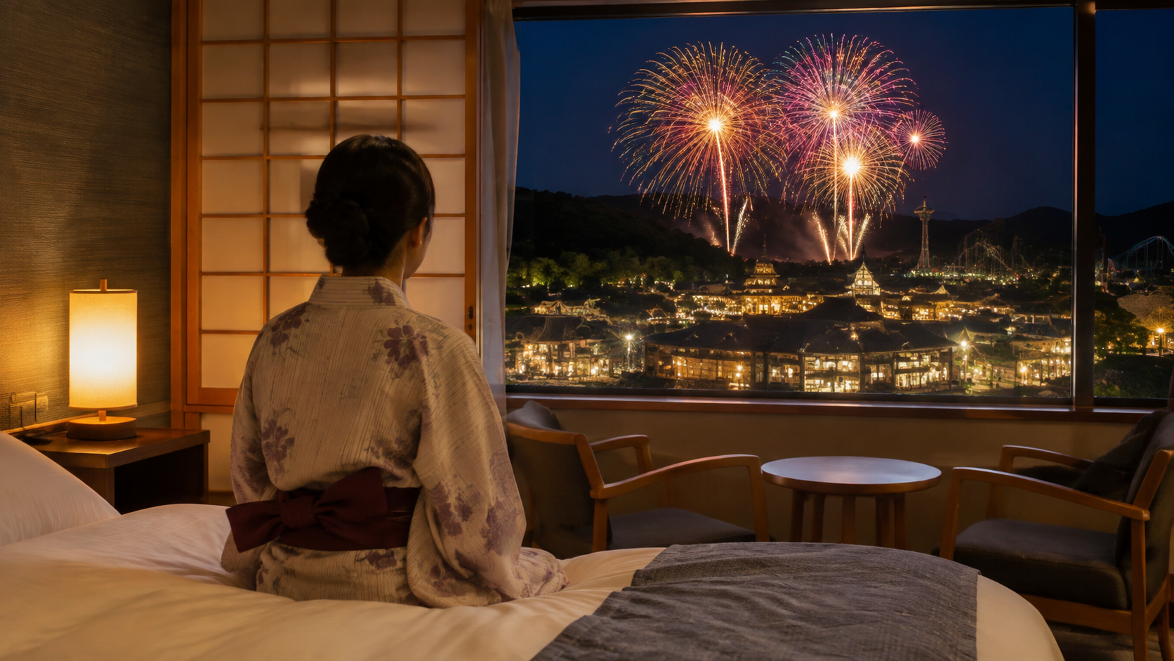 西武園ゆうえんち 満点打上花火 ホテル